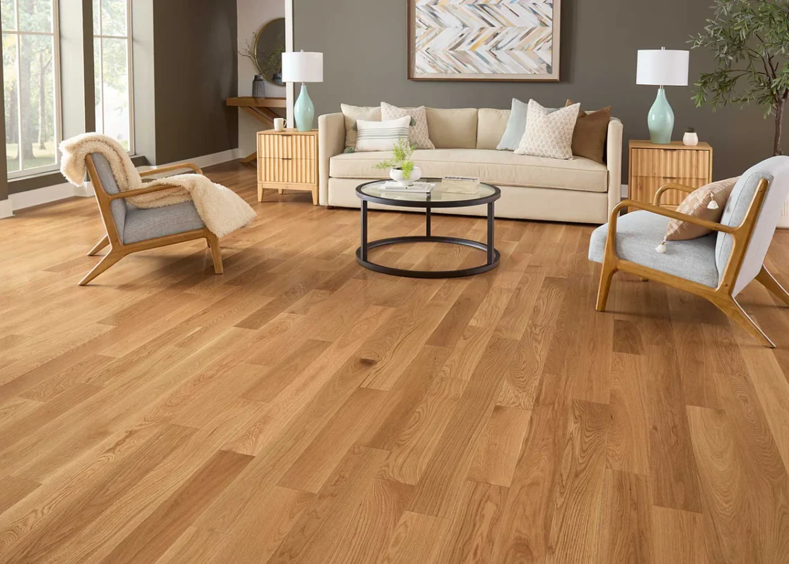 White oak hardwood flooring